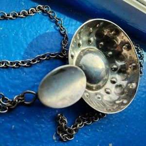 Silverplate Wine Taster with chain by De Uberti Italy